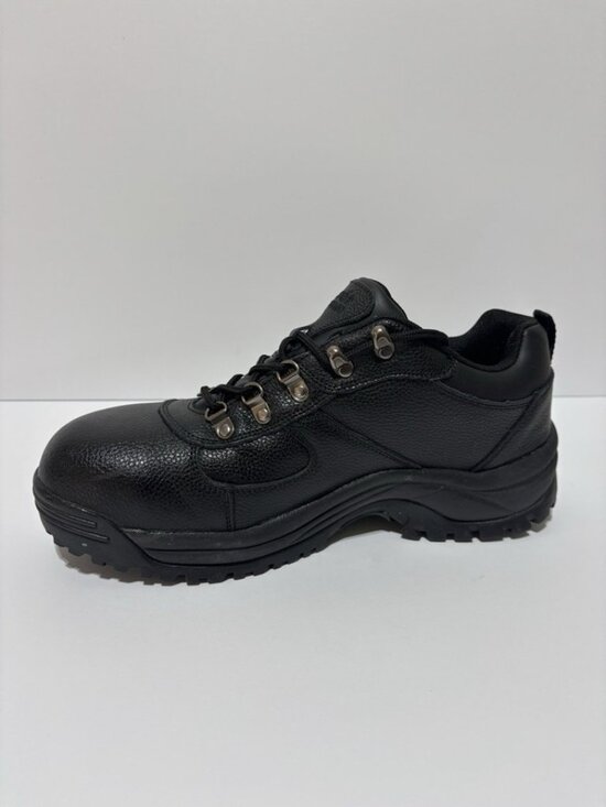 Propet Men’s Shield Walker Low Black Leather Sneakers, Size 11 EEE main image 3